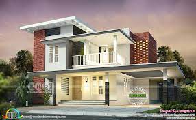 See the charts and tables . 200 Sq M 2 Bedroom Attached Flat Roof House Flat Roof House Kerala House Design House Outside Design