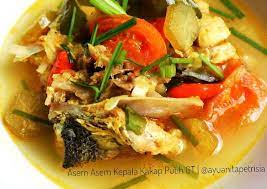 Tips membuat ikan kuah asam pedas: Resep Asem Asem Kepala Kakap Putih Gt Irit Untuk Jualan Dan Langkah Membuat