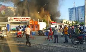 Kuboye street, near oniru new market, oniru, lekki phase 1, lagos. More Pictures Fire Destroys Prince Ebeano Supermarket In Lekki Lagos