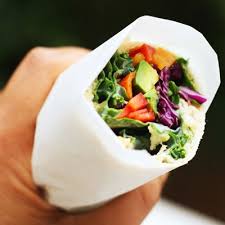 Rainbow Veggie Wrap Wrap Recipes Veggie Wraps Vegetarian Recipes