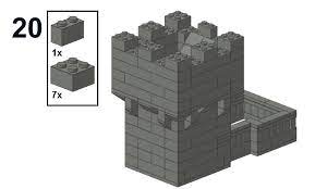 Downloadable Instructions For Making A Toy Brick Dice Tower Castle Dice Tower Castle Tower Dungeons And Dragons Dice Tower