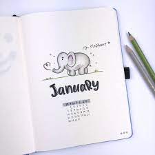 Dingbats Notebook Wwf Theme Spreads For January Bullet Journal Books January Bullet Journal Bullet Journal Mood