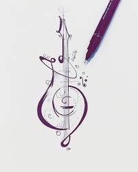 pin by jano 2004 on رسم music drawings music tattoos art drawings