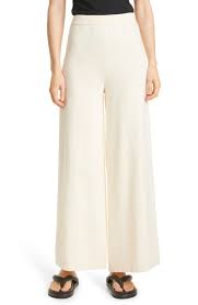 Staud Mitchell Wide Leg Cotton Wool Blend Knit Pants Nordstrom