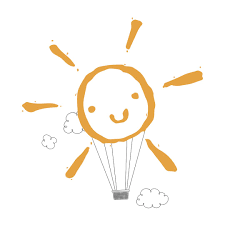 Sun Balloon Drawing Illustration Sun Sunny Balloon Air Ballon Sky Happy Sun Hot Hair Clouds Balloons Drawing Illustration Air Ballon