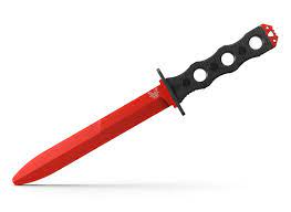 Benchmade 185T SCOP Fixed Blade Trainer Knife, Black G-10 Handles,  Unsharpened 7.1″ 440C Blade, W Sheath | Copper and Clad