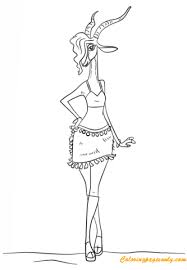 Zootopia Gazelle Popstar Coloring Page Zootopia Coloring Pages Coloring Pages King Coloring Book