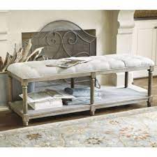 Saverne Tufted Bench Ballard Designs Tufted Bench Contemporary Bedroom Benches Furniture