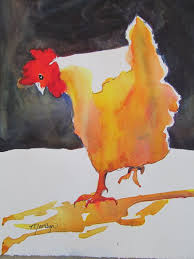 your place to buy and sell all things handmade watercolor animals chicken painting rooster art