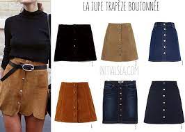 Osez la jupe trapèze grande taille ! Initialsla Jupe Trapeze Boutonnee Fashion Lifestyle Jupe Patron Jupe Jupe En Daim
