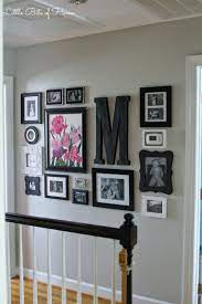 They're an excellent way to take up empty space on a large wall, making the room feel fully inhabited. Saturday Sparks Link Party 112 Inspirational Wall Decor Hallway Gallery Wall Hallway Decorating