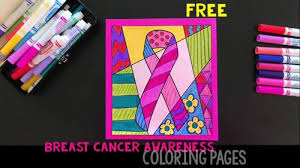 If you or someone you know has cancer, you're probably familiar with the col. Free Breast Cancer Awareness Ribbon Coloring Pages By Art With Jenny K