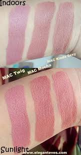 But mocha lipstick has more peachy undertones than reddish, while mac taupe lipstick is gorgeous for medium to dusky skin tones. Review Swatches Of Mac Matte Lipstick Kinda Sexy Elegant Eves