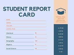 Add images to your report. Customizable Student Report Card Templates