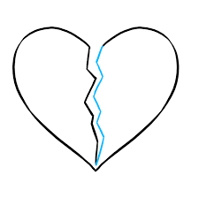 How To Draw A Broken Heart Really Easy Drawing Tutorial In 2020 Drawing Tutorial Easy Easy Drawings Drawing Tutorial