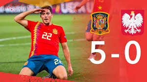 España y polonia se verán las caras este sábado (21:00 h) en el estadio de la cartuja de sevilla para disputar el duelo correspondiente a la segunda jornada de la eurocopa. Resumen Espana 5 0 Polonia Campeonato De Europa Sub 21 Italia 2019