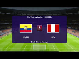 Uruguay vs ecuador | all goals and highlights. Ecuador Vs Peru Fifa World Cup Qualifiers Conmebol 08 06 2021 Pes 2021 Youtube