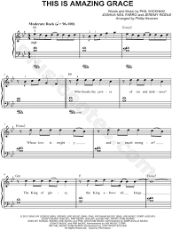 This is a premium feature. Phil Wickham This Is Amazing Grace Sheet Music Easy Piano In Bb Major Transposable Download Print Sku Mn0147333