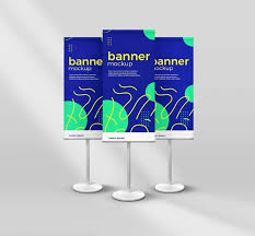 Download Standing Banner Roll Up Free Psd Mockup Freemockup PSD Mockup Templates