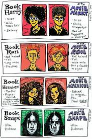 Harry Potter Characters In The Books Vs The Movies Harry Potter Characters Harry Potter Jokes Harry Potter Books