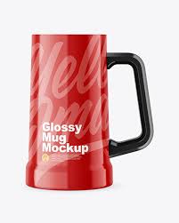Glossy Mug Mockup In Object Mockups On Yellow Images Object Mockups