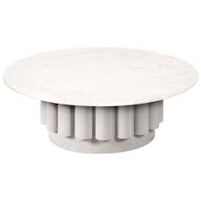Large variety to choose from. Round White Carrara Marble Top Coffee Table With Fluted Base In 2021 Stone Coffee Table Marble Top Coffee Table Coffee Table