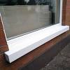 1 x pair of white end caps for 180mm upvc plastic window/door sill. 1