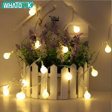 5m Garland Balls Led Outdoor String Lights Battery Waterproof 50 Festoon Light Bulbs Flash Warm White Guirlande Lumineuse Light Led String Aliexpress