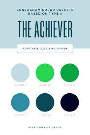 Enneagram Color Palette Type 3 The Achiever Website Color Palette Enneagram Color Palette