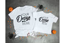 Mommy And Me Shirt Mockup Halloween Mockup Ad Parents Baby Mom Kid Kids And Parenting