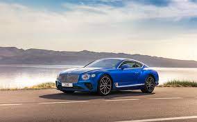 Download Wallpapers Bentley Continental Gt 2018 New Continental Sports Coupe Luxury Cars Bentley Besthqwallpapers Com Bentley Continental Gt Bentley Continental New Bentley