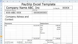 A payslip excel template is a brief piece of paper which outlines details about amount paid for a particular time period. Payslip Template Format In Excel And Word Microsoft Excel Templates