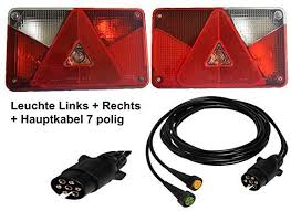 Aspock Multipoint 5 Leuchten Set 7polig 35m Kabelbaum Anhangerbeleuchtung Aspock Multipoint 5 Nebelschlussleuchte Bajonettverschluss Anhanger Beleuchtung