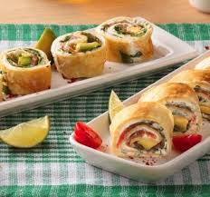 Herzhaftes Plinse Sushi Pfannkuchen Rollchen Rezepte Sushi Lebensmittel Essen