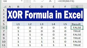 How To Create Xor Formula In Excel By Learning Center Learning Centers Excel Tutorials Free Learning