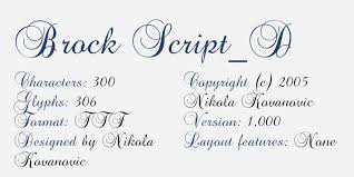 Brock vandalo by brock marques. Brock Script D By Nikola Kovanovic