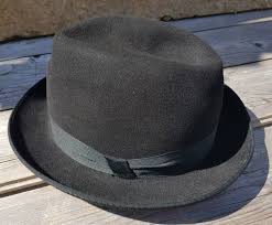 Leave Your Hat On Vintage German Fedora Black Luxor Rein Haar Unisex Hat Fall Accessory Mad Men Style Size 56 Cm Costume Item Shipping Inc Mad Men Fashion Unisex Hat Fall Accessories