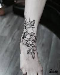Floral Tattoo Foot Tattoos Girls Tattoos For Women Flowers Foot Tattoos