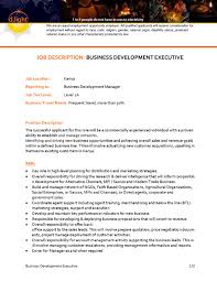 For instance, business development managers use their experience to. Job Advert Business Development Executive D Light
