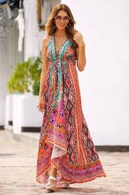 Embellished Python Border Maxi Dress Boston Proper Maxi Dress Tribal Print Maxi Dress Dresses