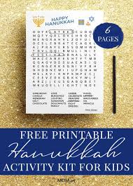 Printable Hanukkah Activity Pack For Kids Momskoop You can even wish family & friends holiday greetings for all eight days of the festival of lights. printable hanukkah activity pack for
