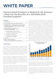 Local sales tax is added to your order total and deducted from your credit balance. Camera Based Products Benefits Of An Iso13485 2016 Certified Supplier White Papers Photonics Com