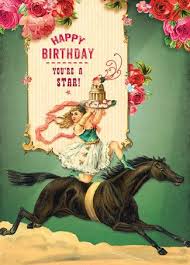 Cartolina Card Happy Birthday You Re A Star Cc254 Happy Birthday Vintage Happy Birthday Greetings Happy Birthday Art