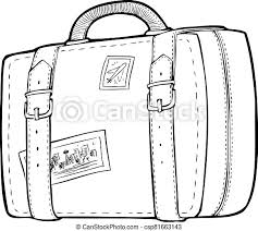 Images & pictures of suitcase wallpaper download 201 photos. Coloring Page Line Art Travel Bag Luggage Suitcase Canstock