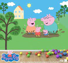 The most common wallpaper peppa pig material is cotton. Muddy Puddles Available Sizes Full Wall Only 3600x2430mm Special Price 449 65 Rrp 529 This Christmas Peppa Pig Birthday Party Pig Mural Peppa Pig Wallpaper