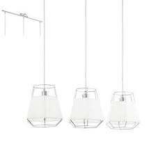 Lighting Direct Kitchen Fondarella 3 Light Metal Amp Fabric Pendant 95572 Modern Pendants Pendant Lights Direct Lighting Lighting Fabric Pendant