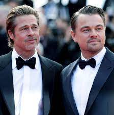 It is great to see the u.s. Leo Dicaprio Brad Pitt Starstruck By Luke Perry On Film Set