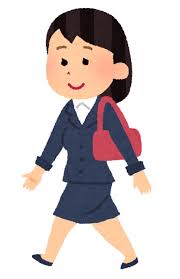 歩く女性会社員のイラスト | かわいいフリー素材集 いらすとや