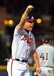 Chipper Jones As Freeman S Walk Off Is Sailing Over The Fence Chipper Jones Atlanta Braves Braves