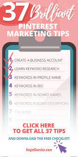 37 Brilliant Pinterest Marketing Tips To Increase Traffic Marketing Strategy Social Media Marketing Tips Pinterest Marketing